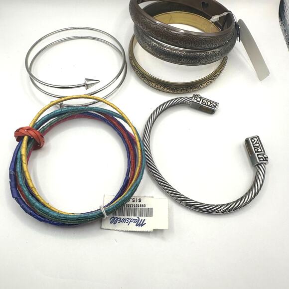Mixed Bracelet Lot of 4 Bangle Multicolor Madewell NWT JNY Casual Jewelry Bundle - Picture 1 of 9